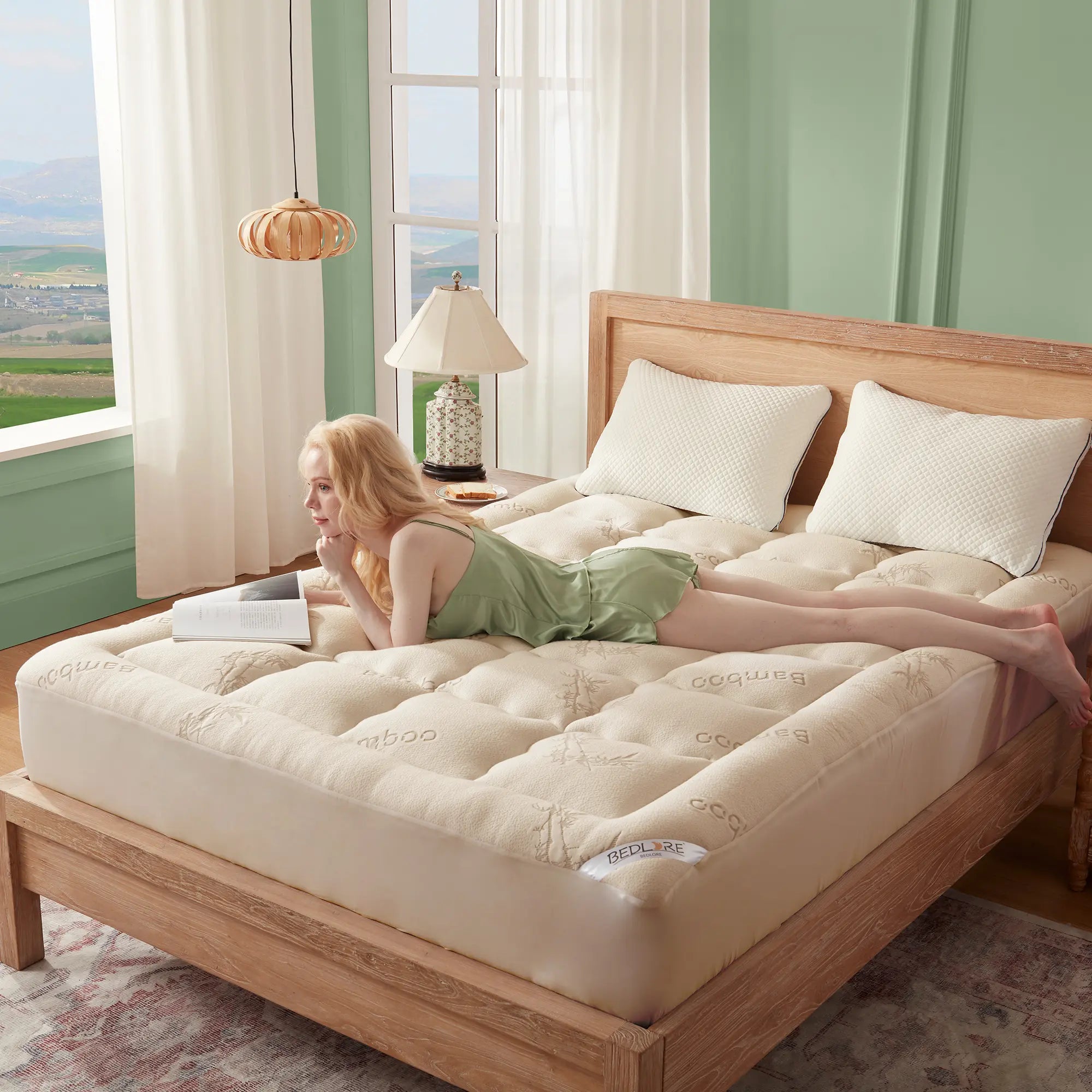 Cooling Mattress Topper for Back Pain - Luxury Support and Comfort