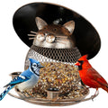 Cat Shape Metal Bird Feeder