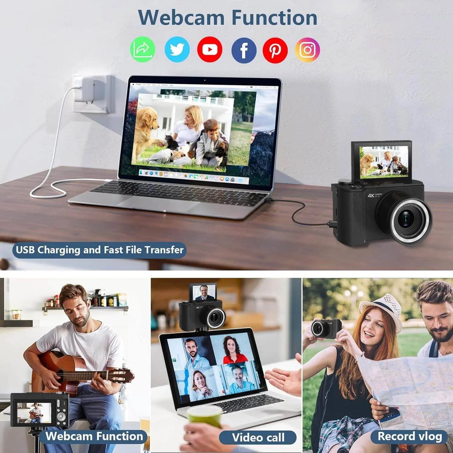 Foldable Screen Digital Camera