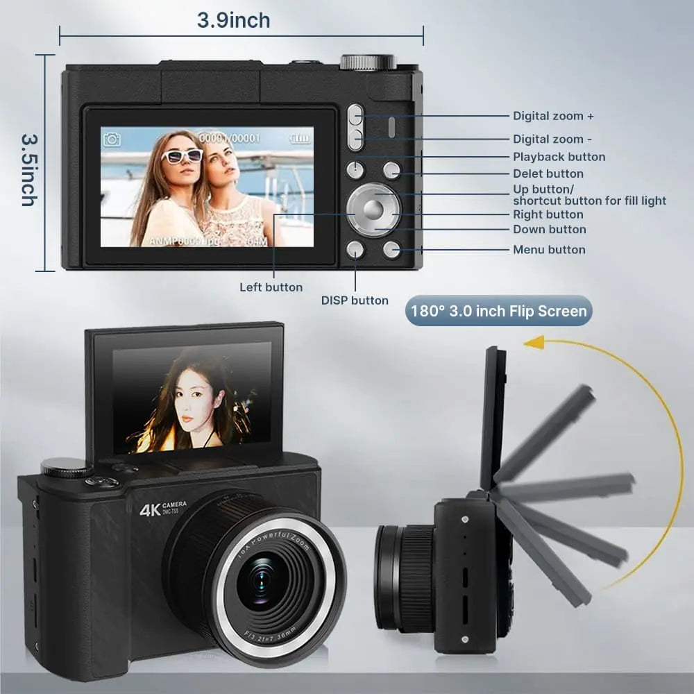 Foldable Screen Digital Camera